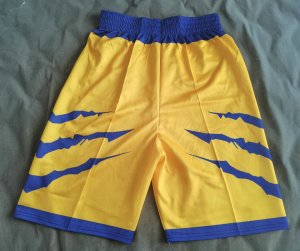 NBA Golden State warriors design shorts jaune